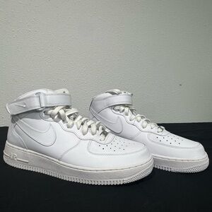 Nike White AF1 High-Top